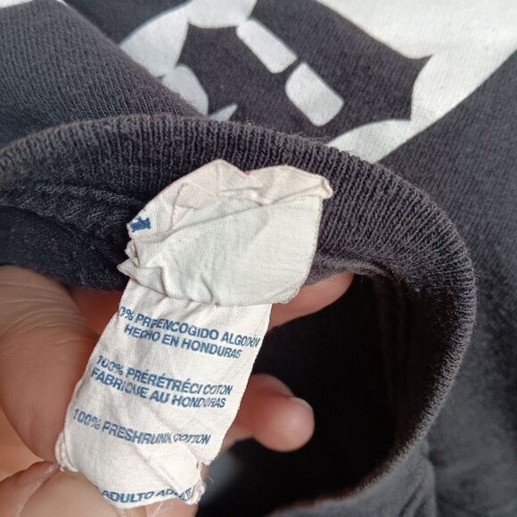 T-Shirt XL Biker Red River 2012 Memorial Day Run Delta Pro Weight Black Faded - Picture 5 of 6